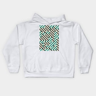 cyan maze Kids Hoodie